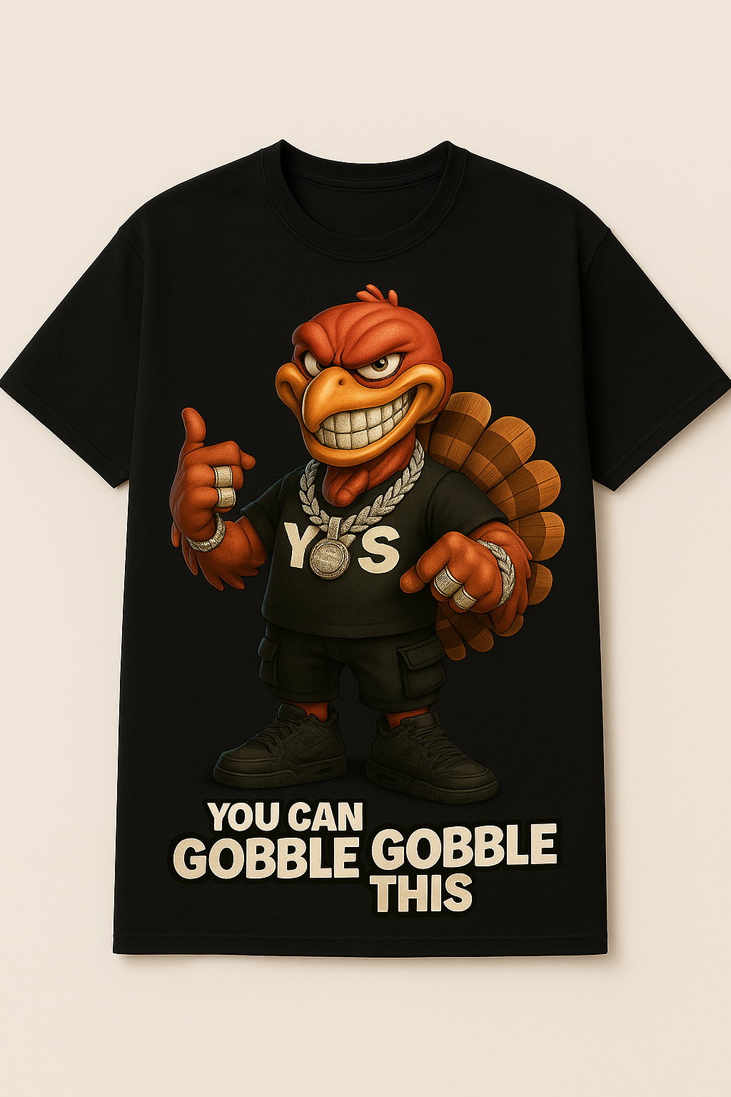 🦃 Thanksgiving Drip – “You Can Gobble Gobble This” Tee