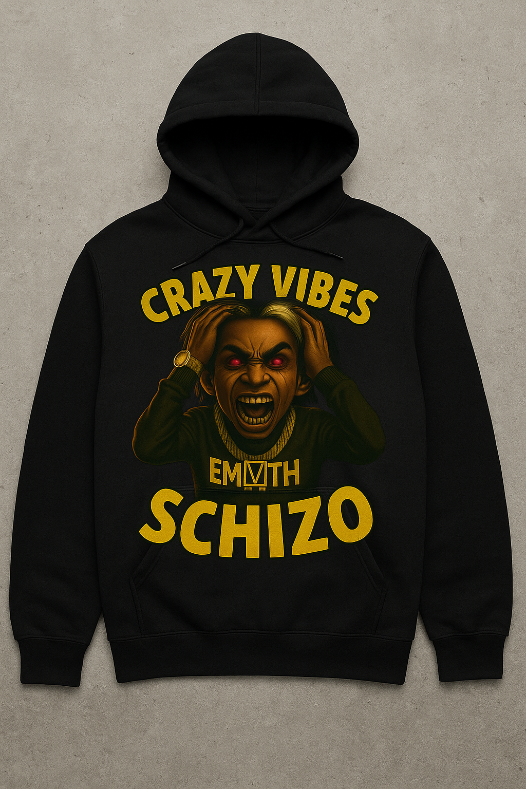 Crazy Vibes Schizo Pullover Hoodie