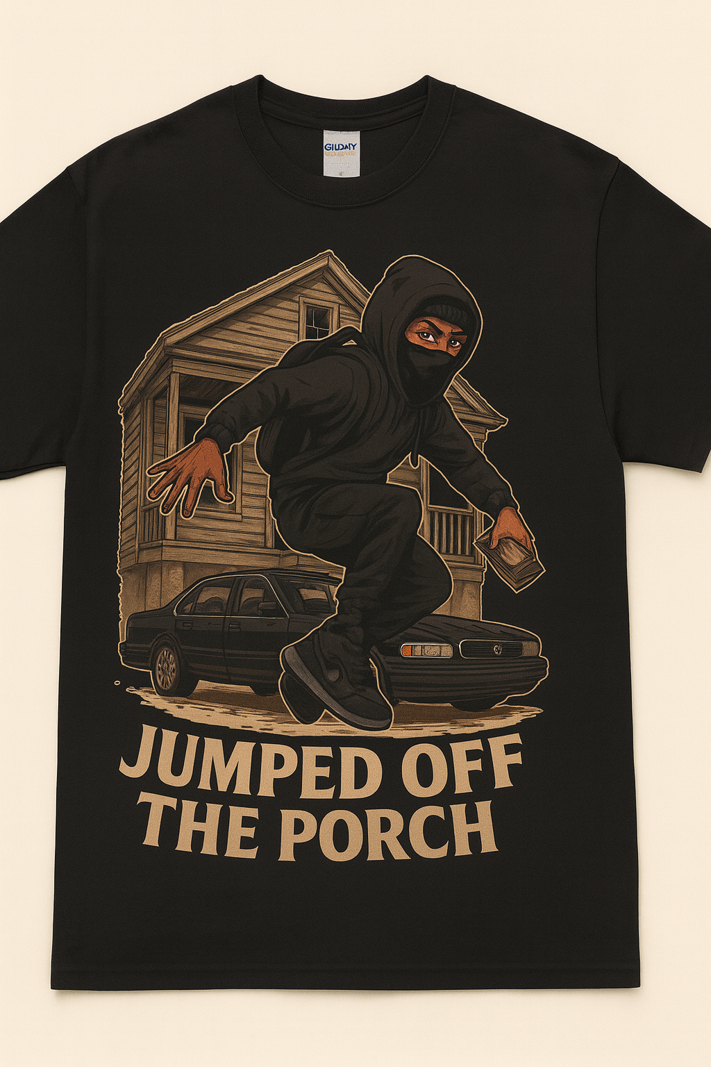 Jumped Off The Porch – Premium Graphic Tee
