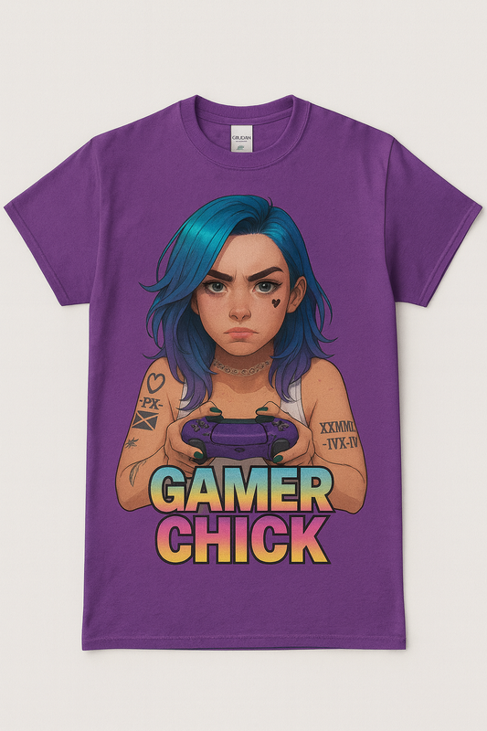 🔥 “Gamer Chick” Heavy Cotton Tee