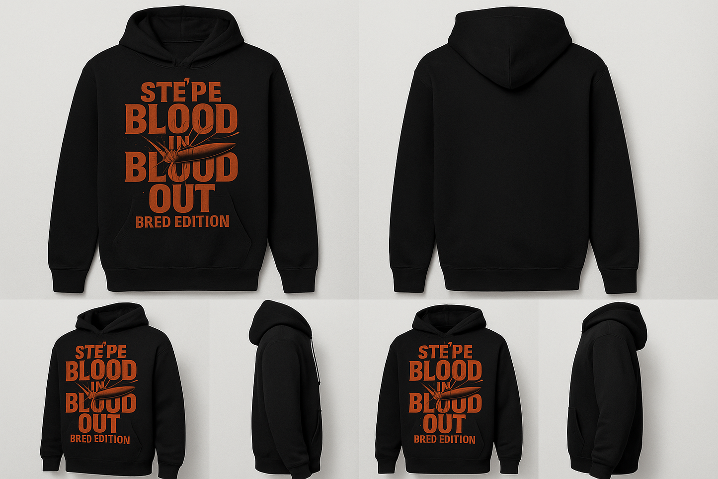 Ste’Pe “Blood In Blood Out – Bred Edition” Pullover Hoodie